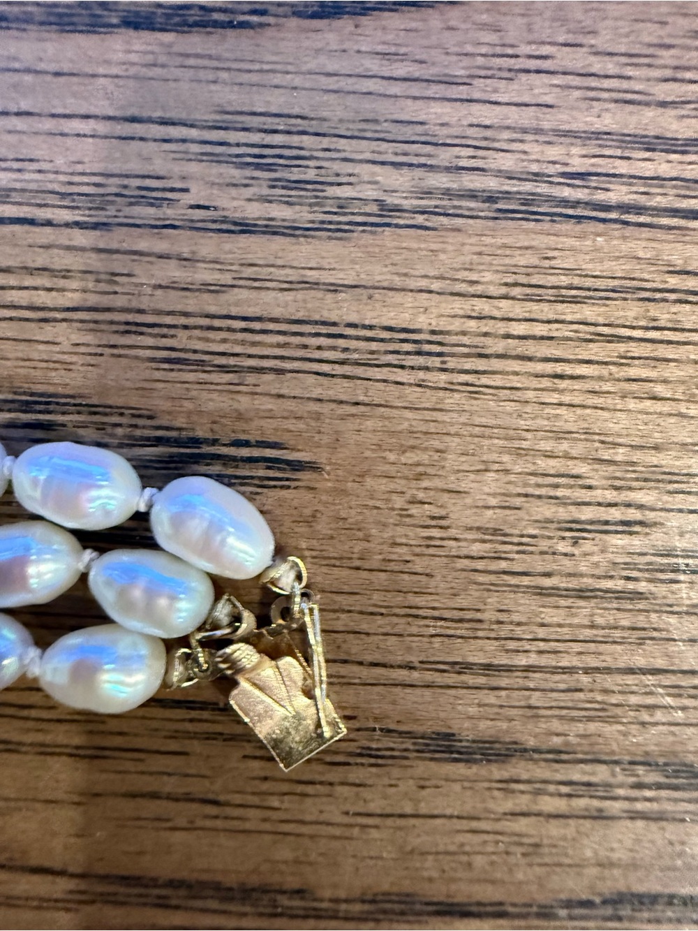 14k Gold Fresh Water Pearl Multi-Strand Bracelet Vintage - Picture 5 of 9